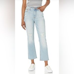 NWT Seven7 Women’s Misses Light Wash High Rise Straight Leg Jeans Size 16